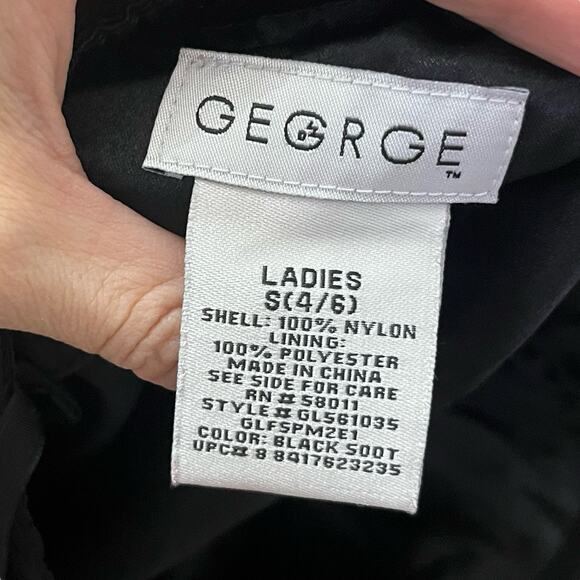 Y2K Lace Babydoll Tank Top Small Black Witchy Whimsigoth Velvet Trim Bow Long - Picture 6 of 10